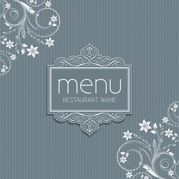 Flat Elegant Restaurant Menu