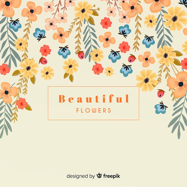 Free Vector flat floral background