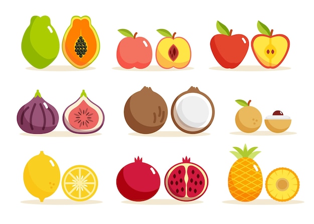 Flat fruit collection