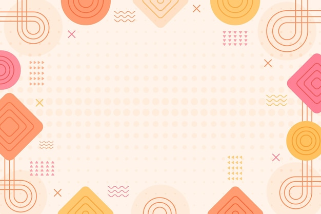 Free vector flat geometric background