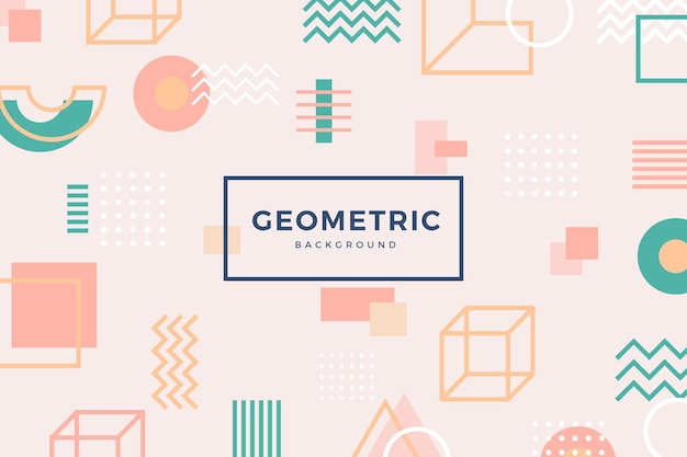 Free Vector flat geometric background