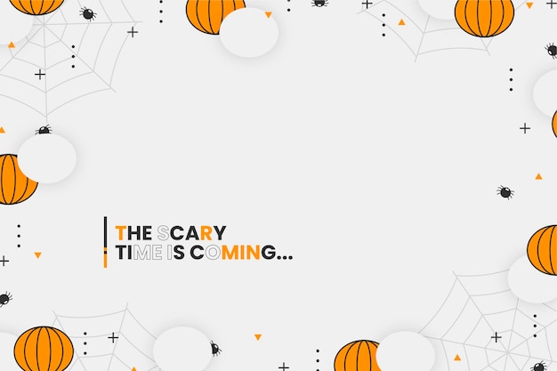 Flat halloween background