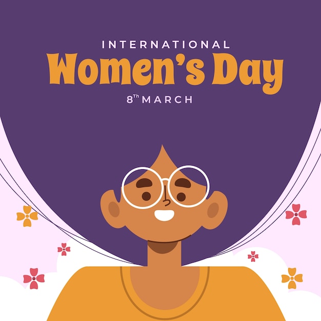 Flat international women's day illustration