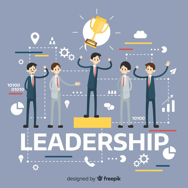 Free Vector flat leadership concept