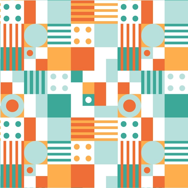 Free vector flat mosaic pattern design