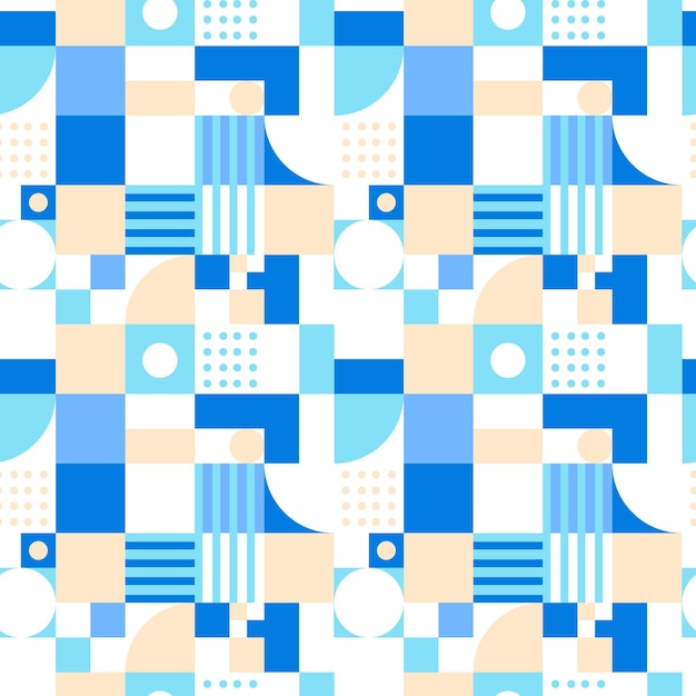 Free vector flat mosaic pattern design