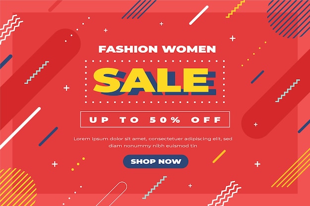 Flat sale background