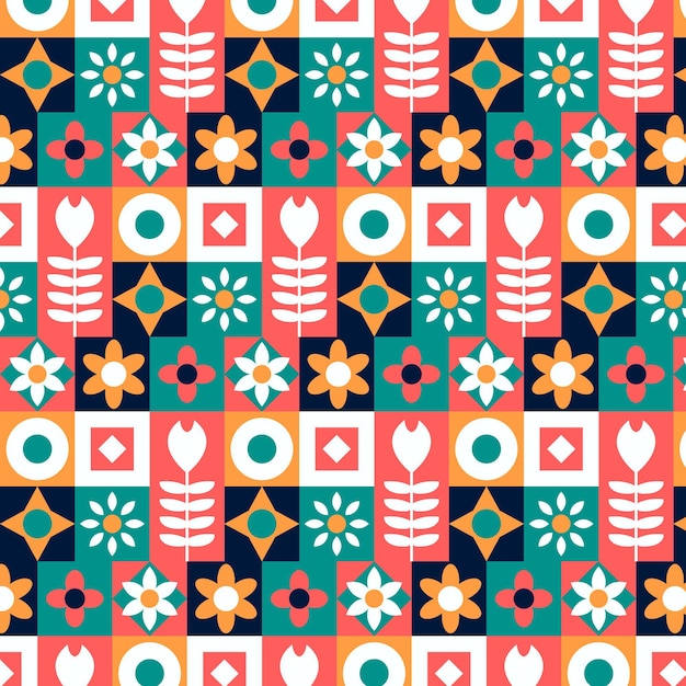 Flat scandinavian design pattern