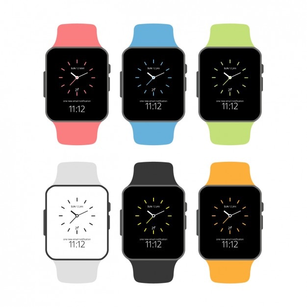 Free Vector flat smartwatchset