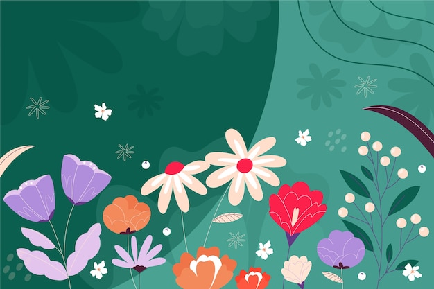 Flat spring background