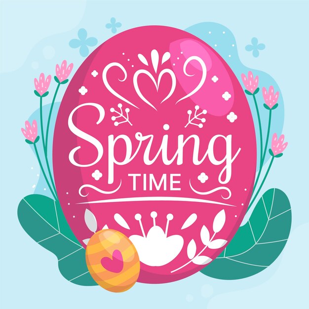 Flat spring illustration