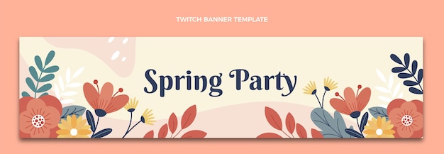 Flat spring twitch banner