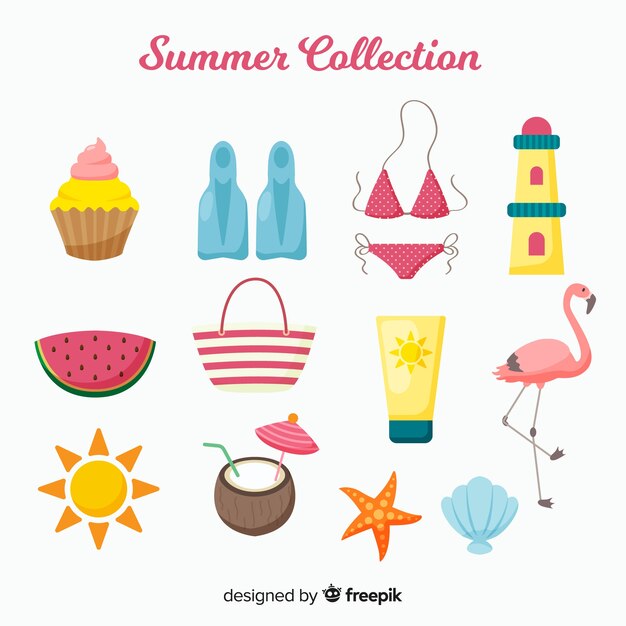 Flat summer element collection