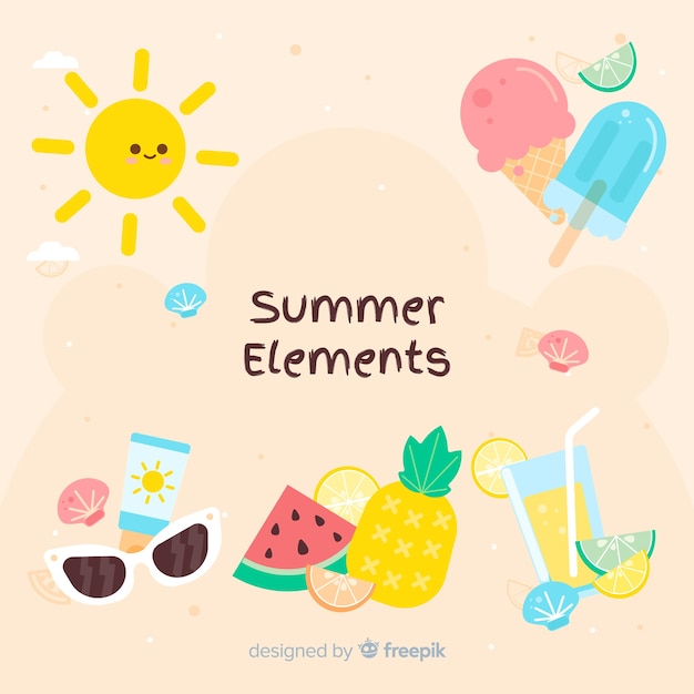 Flat summer element collection