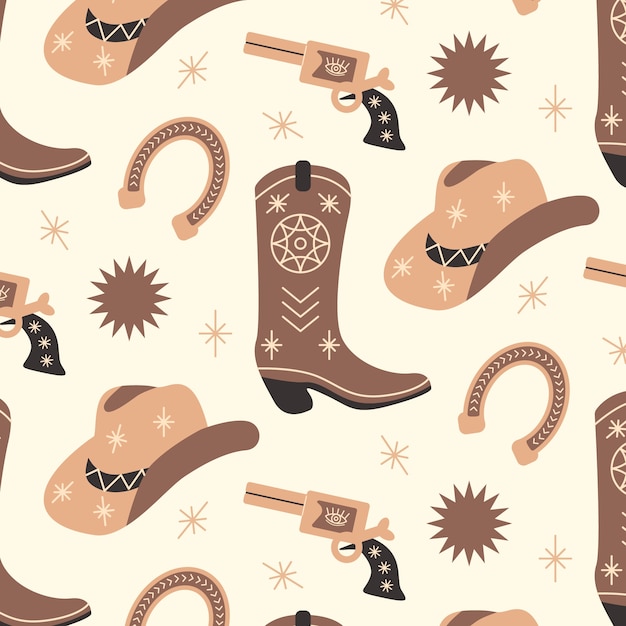 Flat western pattern