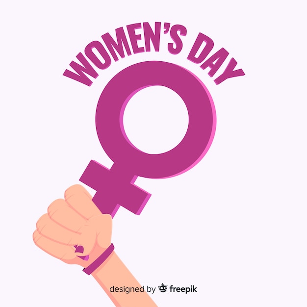 Free vector flat women's day background