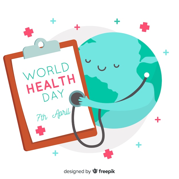 Free Vector flat world health day background