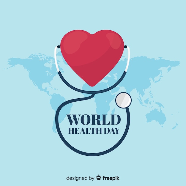 Free Vector flat world health day background