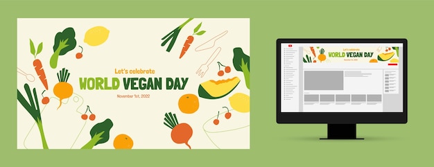 Flat world vegan day world vegan day hand drawn flat social media pack landing page    zoom world vegan day hand drawn flat social media pack youtube channel art (cover)    zoom world vegan day hand drawn flat social media pack youtube channel art (cover)    zoom world vegan day hand drawn flat social media pack youtube channel art (cover)    zoom world vegan day hand drawn flat social media pack