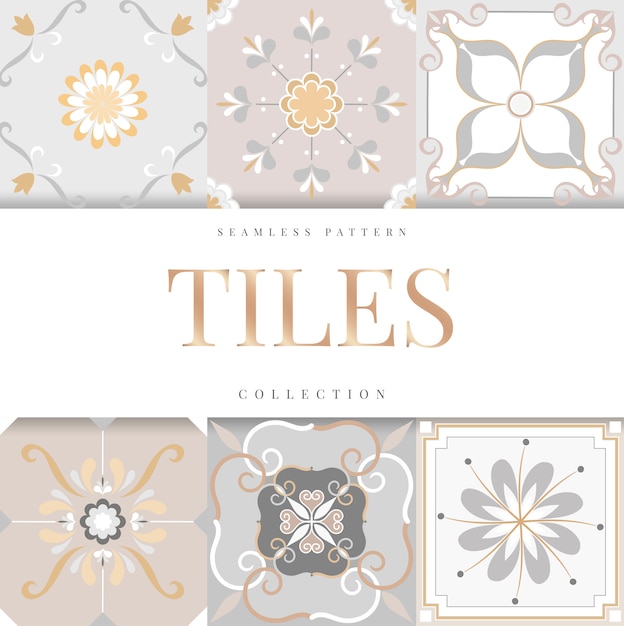 Free vector floor tiles set