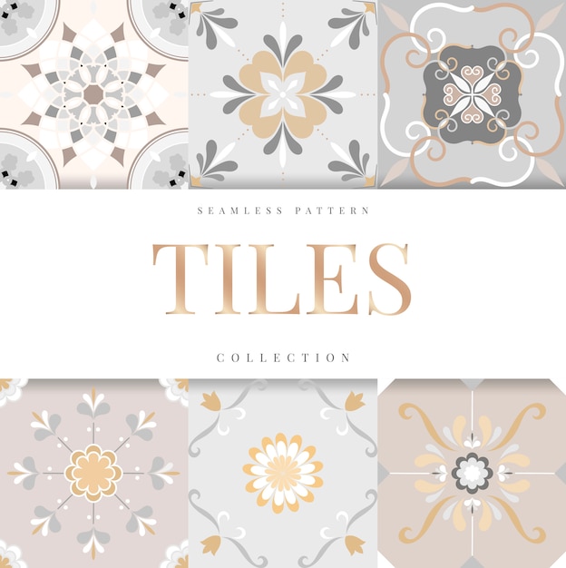 Free vector floor tiles set