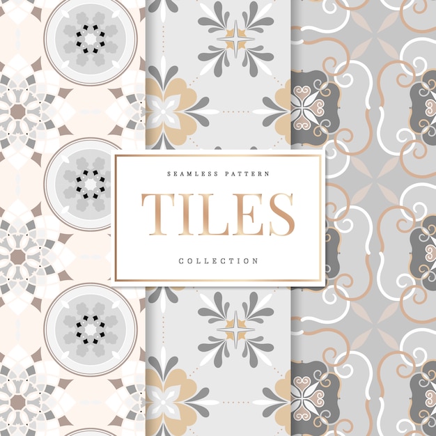 Free vector floor tiles set