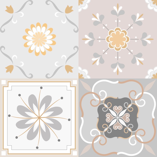 Free vector floor tiles set