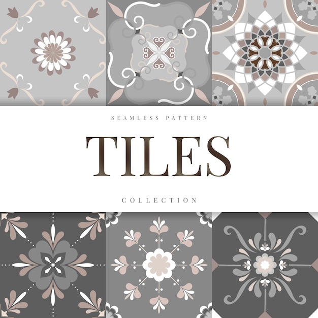 Free Vector floor tiles set