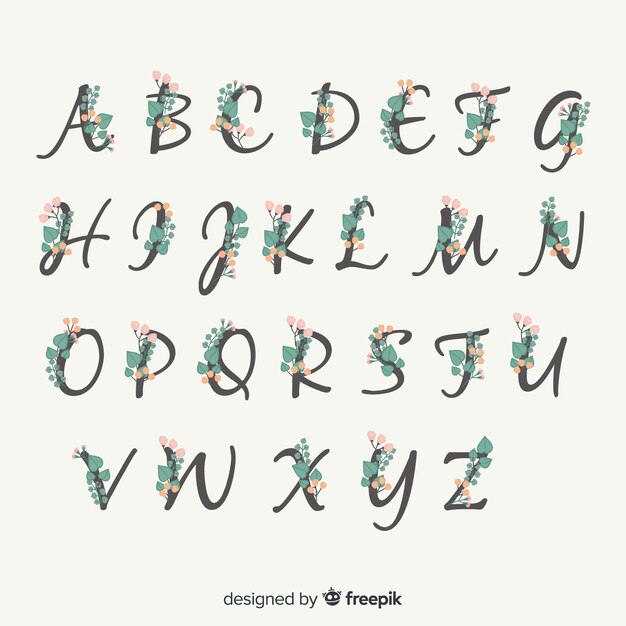 Floral alphabet