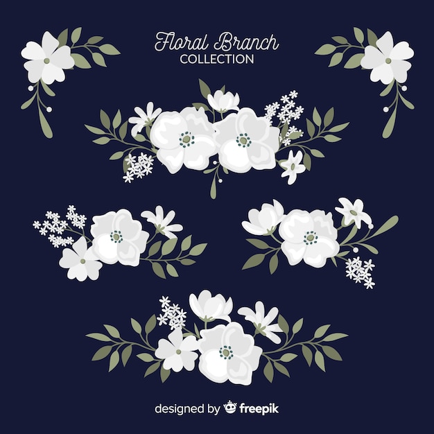 Free Vector floral branch collection