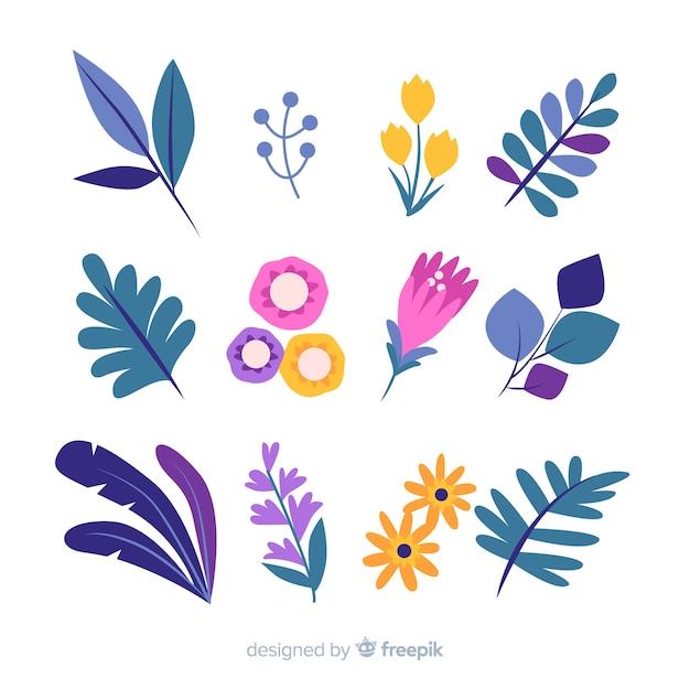 Free Vector floral element collectio