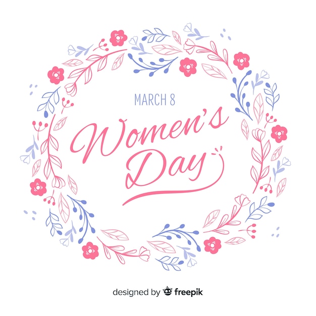 Free Vector floral women's day background