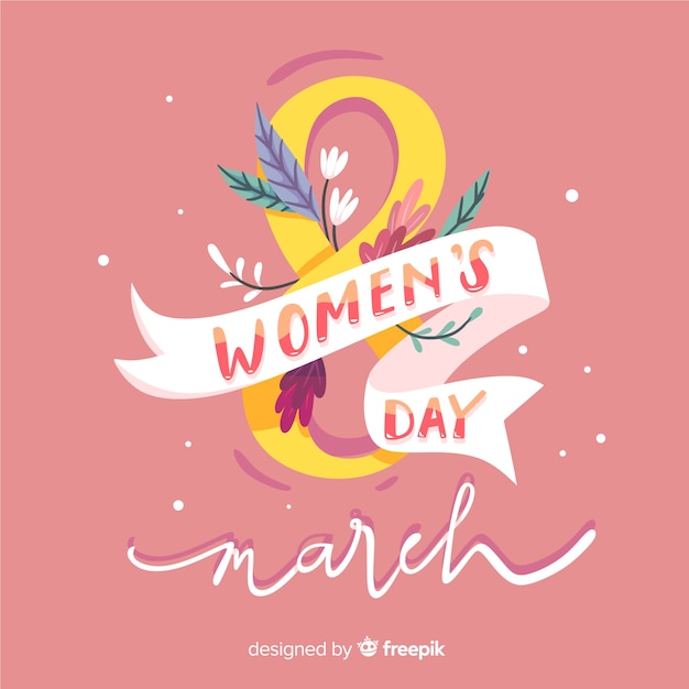 Free vector floral women's day background