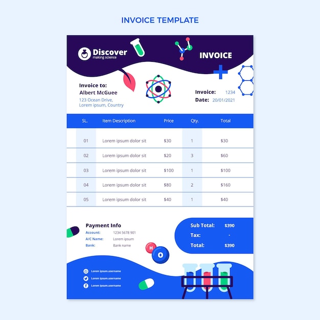 Flt design science invoice