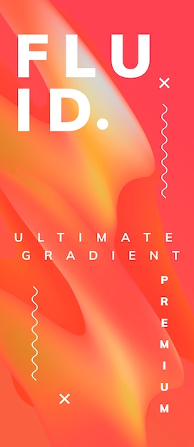 Free Vector fluid gradient background templates