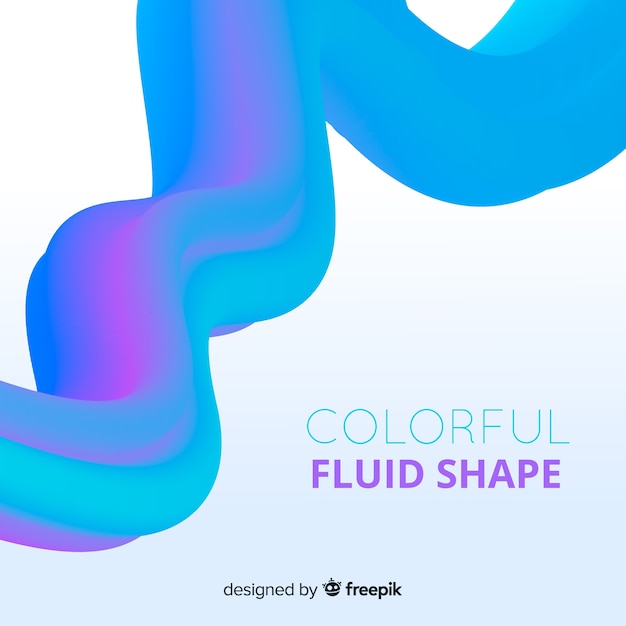 Free Vector fluid shape background