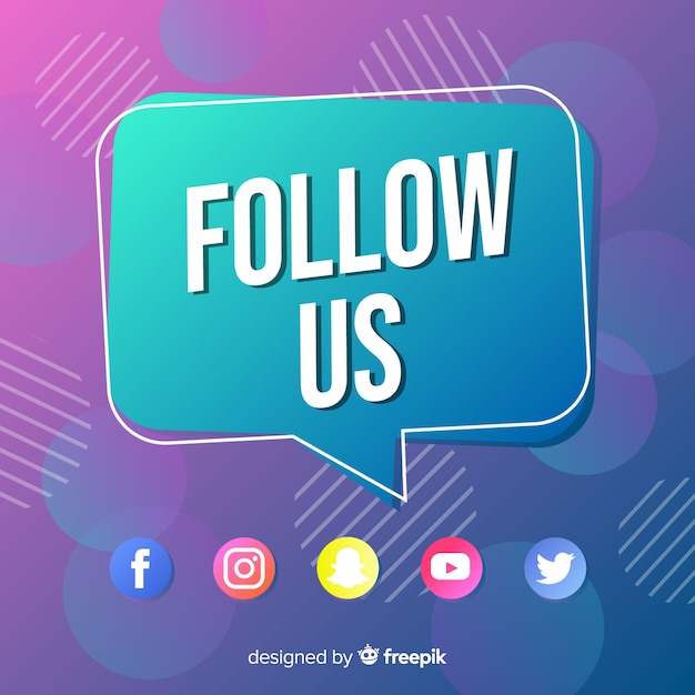 Follow us background