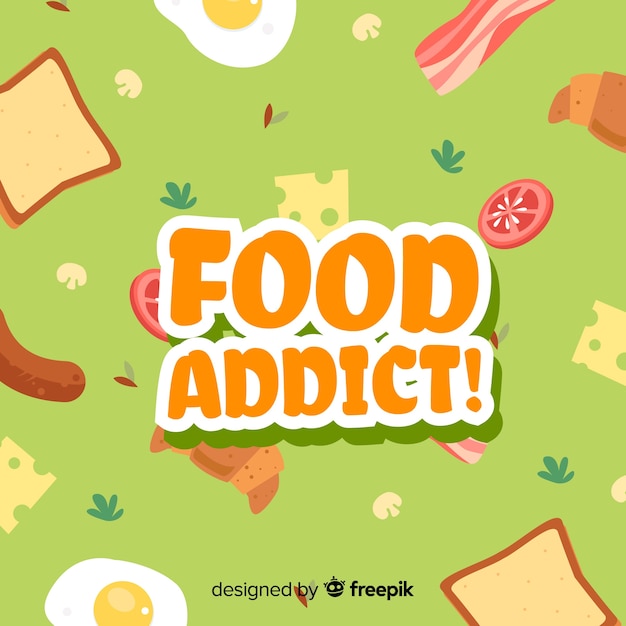 Free vector food addict background