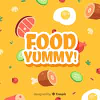 Free vector food yummy background