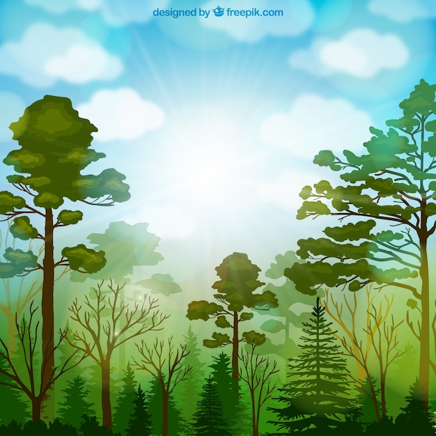 Free Vector forest vegetation