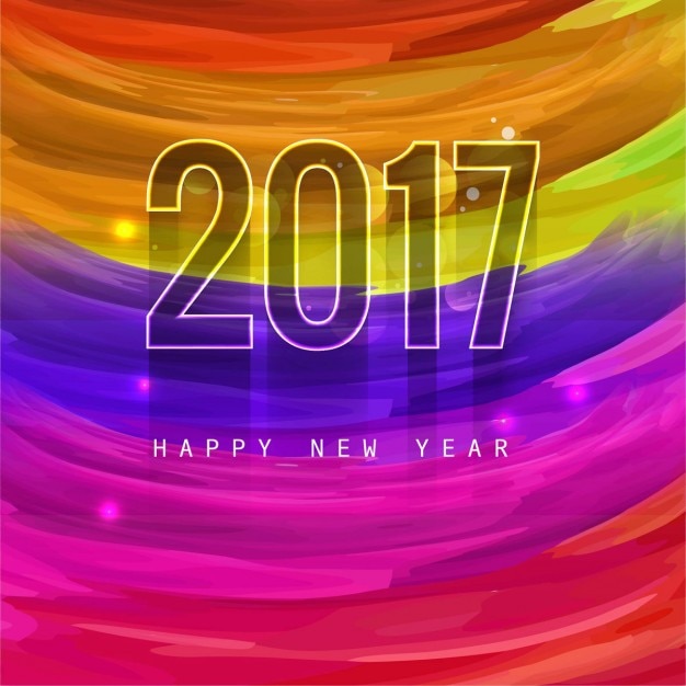 Free Vector full color background for new year