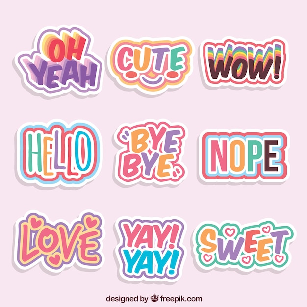 Funny decorative stickers