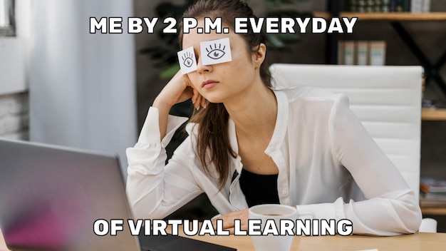 Funny online learning meme