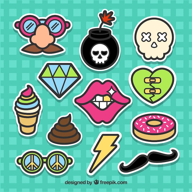 Funny stickers with original style