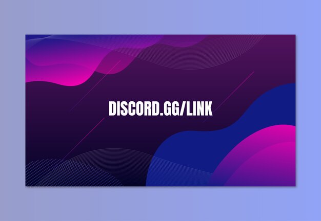 Futuristic gradient gaming server discord banner