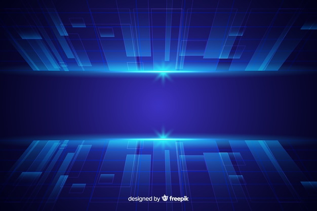 Free Vector futuristic horizon background