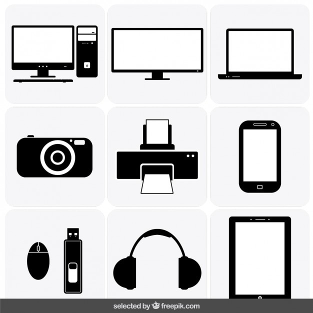 Free vector gadget icons collection