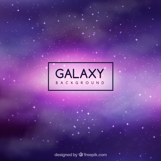 Galaxy background in purple tones