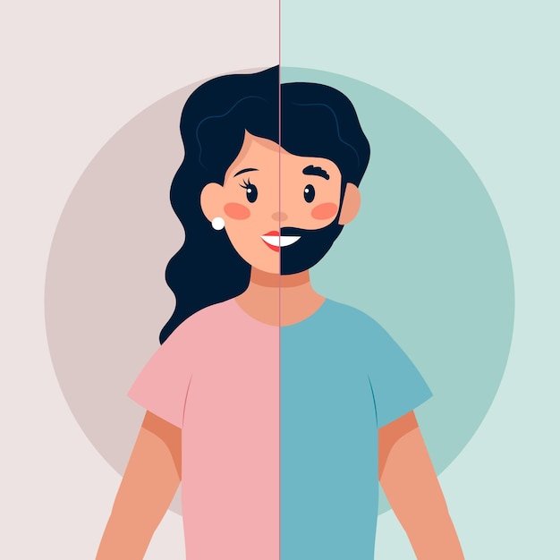 Free Vector gender identity concept illustrated