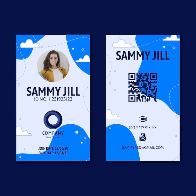 General business id card template